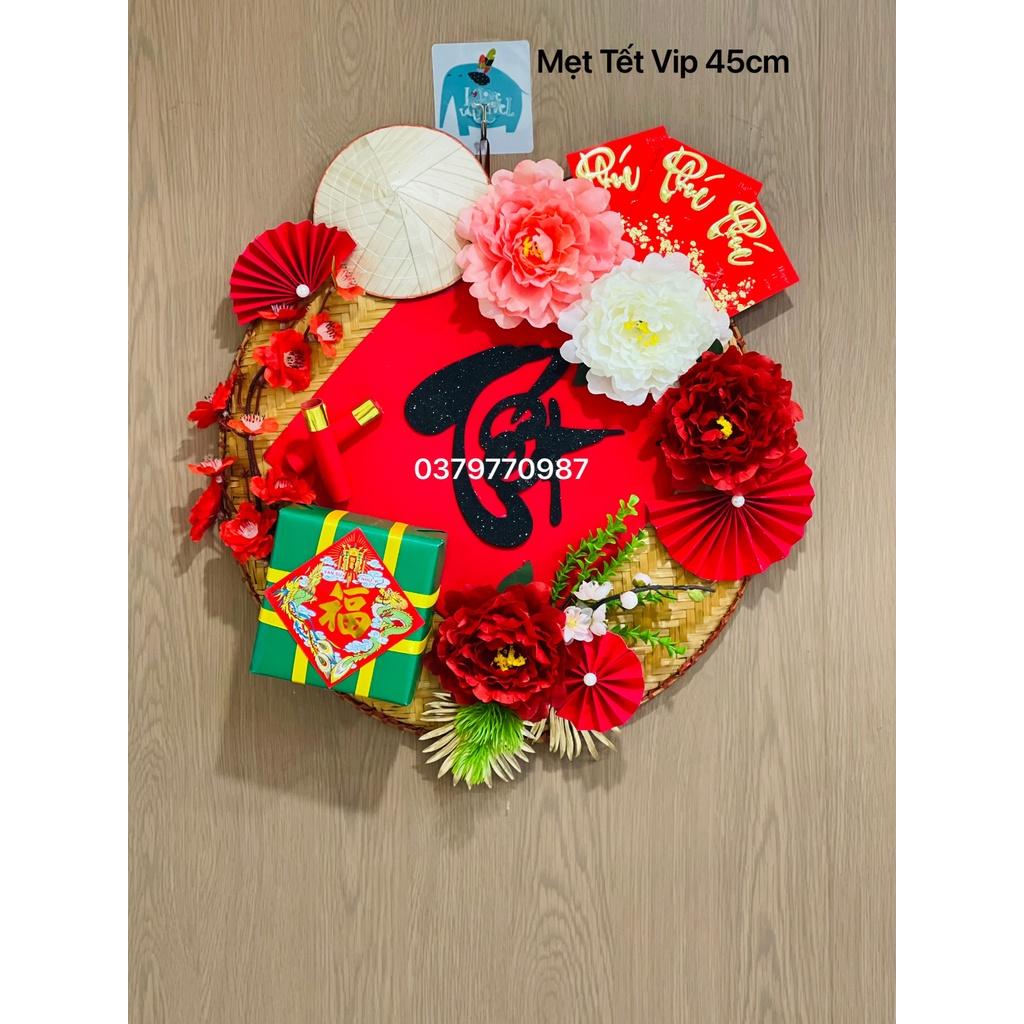 Vòng hoa treo cửa, Mẹt hoa trang trí Tết, Vòng phong thủy hút tài lộc