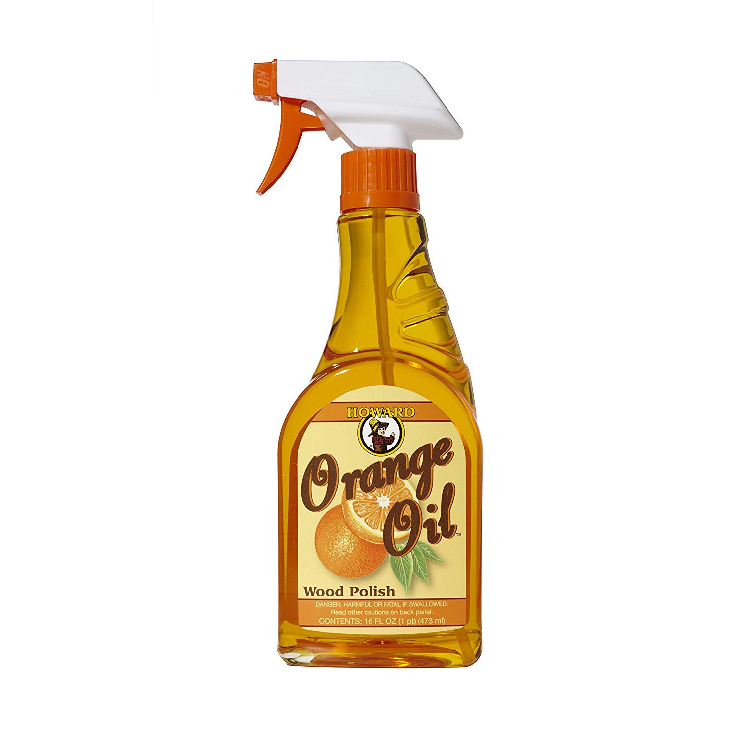 Nước lau sạch bóng đồ gỗ nội thất hương cam Howard Orange Oil ORS016 473ml