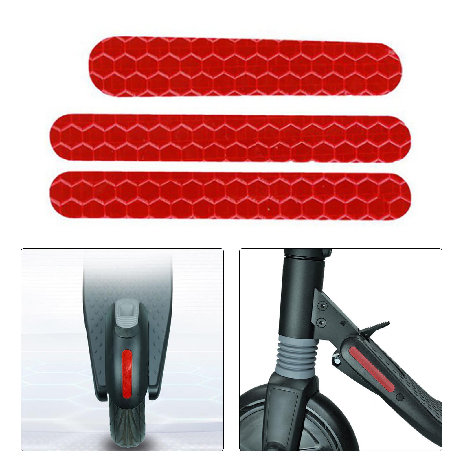 3x Reflective Sticker Self-Adhesive Electric Scooter for ES2 Series Front Rear Fork