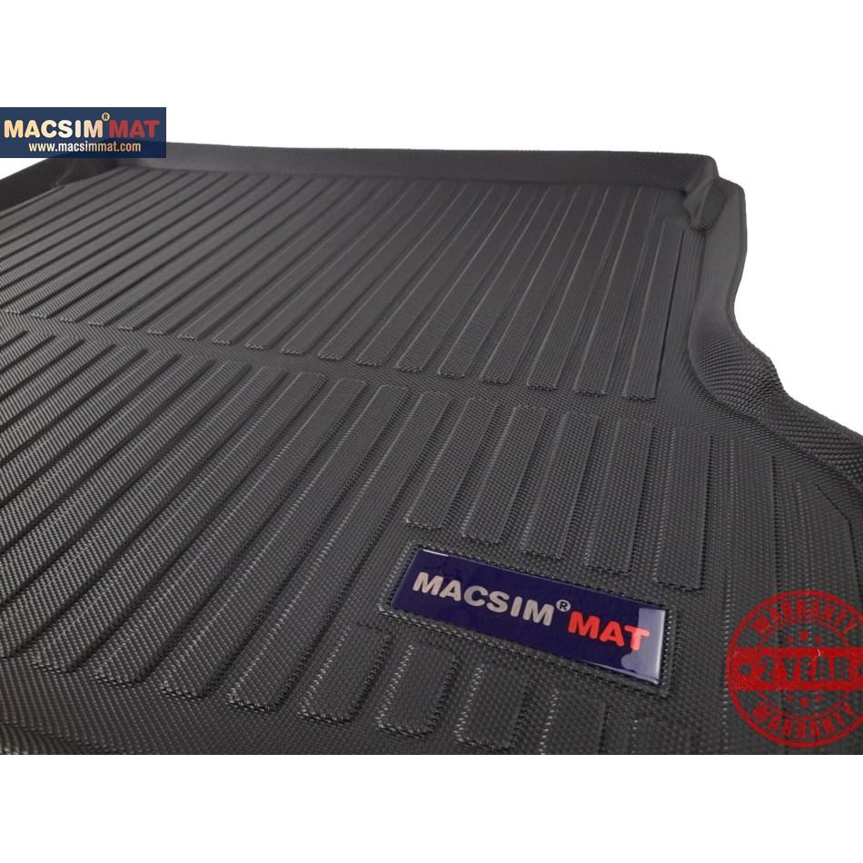 Thảm lót cốp xe ô tô Nissan X trail 2014-2017 nhãn hiệu Macsim chất liệu TPV cao cấp màu đen