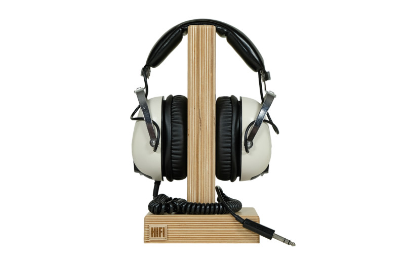 Headphone Stand chụp tai thân gỗ Giá Treo Tai nghe đế gỗ tự nhiên