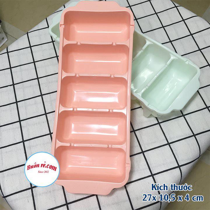 Set 3 vỉ đá 5 viên nhựa dẻo Việt Nhật (6928) khay làm đá, thạch rau câu, đựng đồ trữ đông ăn dặm cho bé -Buôn rẻ 01261