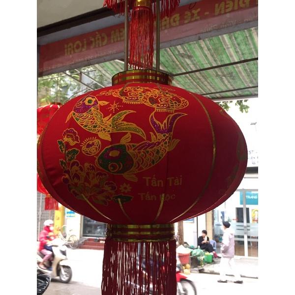ĐÈN LỒNG ĐỎ NHUNG TREO TẾT 60-80-100cm