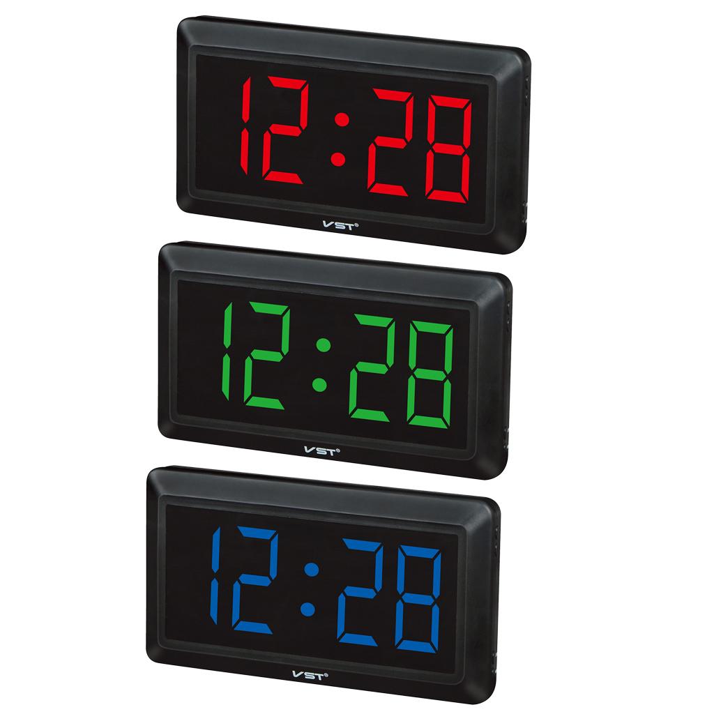 4'' Large LED Display Double Use Electronic Digital Time Desk Clock Wall Clocks 24 Hour Display