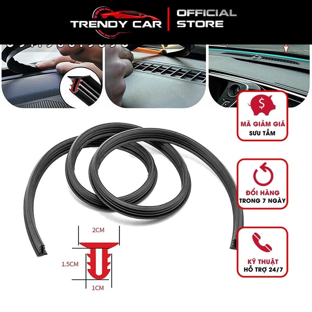Bộ 1,6m Gioăng cao su chữ T nẹp chân kính lái ô tô, phù hợp mọi loại xe { Tặng que gài tiện lợi }