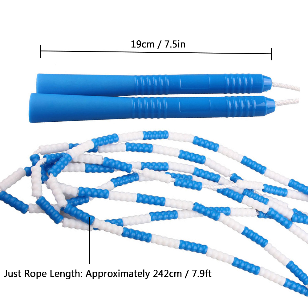 Dây nhảy thể dục có thể điều chỉnh Được làm bằng hạt PVC và dây nylon bền