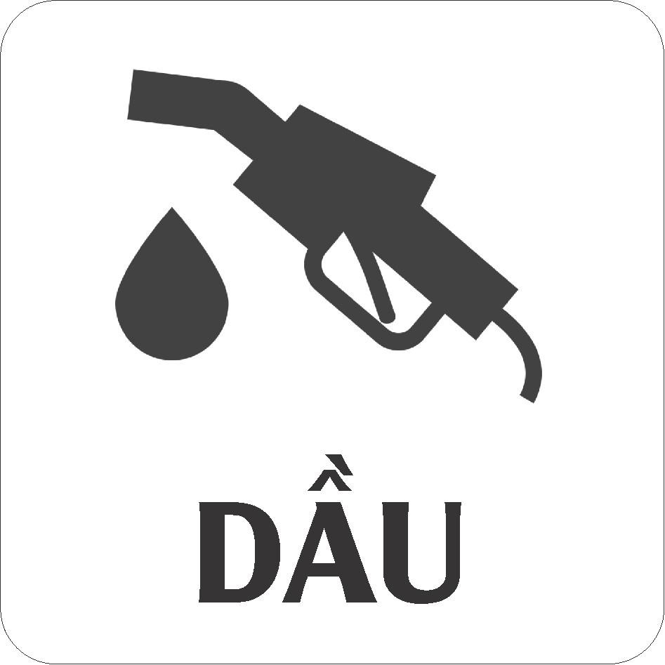 Tem dán xe bán tải icon phân biệt xăng - dầu