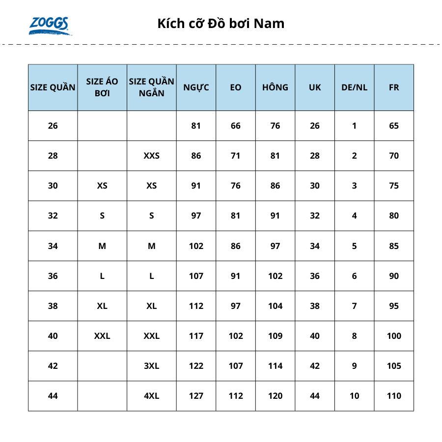 Quần bơi nam Zoggs Jett - 462781-VIPE