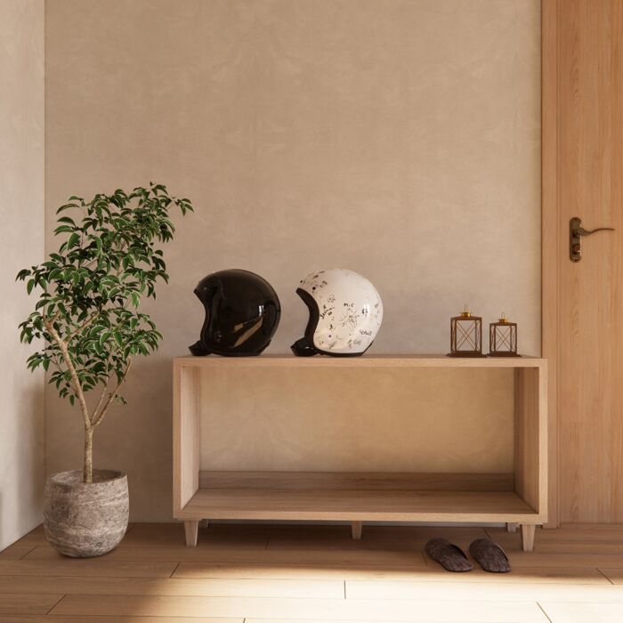 SB Furniture, Looms, Camper Shoe Cabinet, Solid Oak Color, W116xD30xH60 cm.