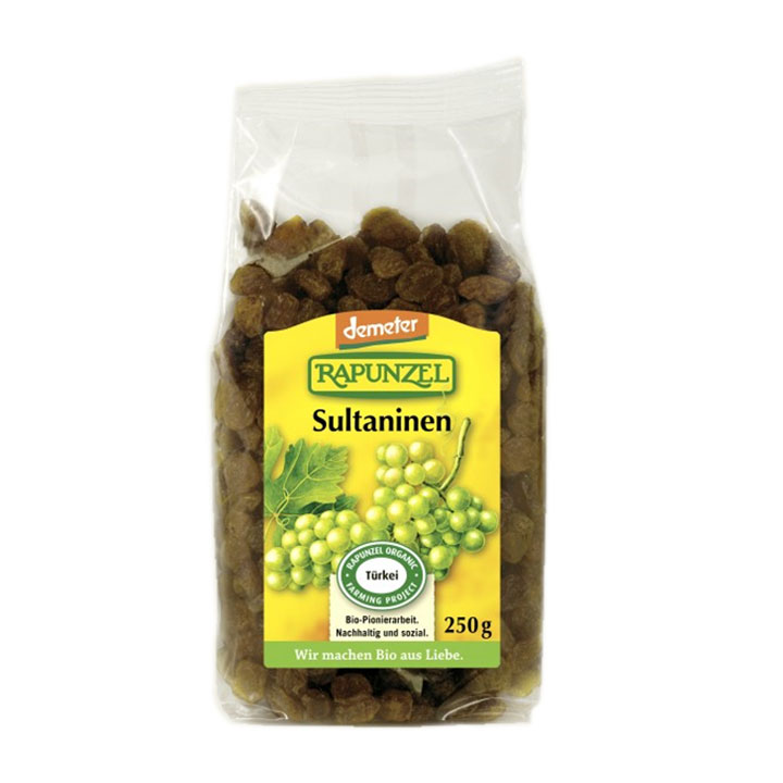Nho khô hữu cơ Rapunzel Organic Raisins 250g
