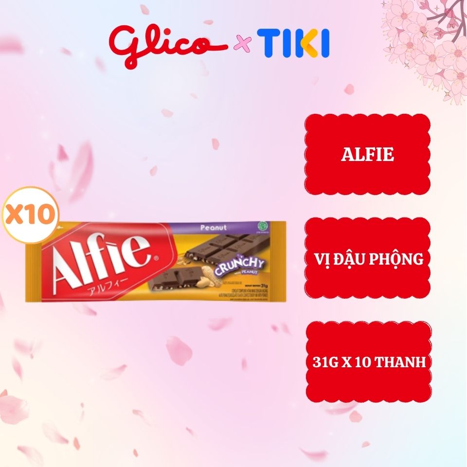 Socola dạng thanh GLICO Alfie (Combo 10 thanh)