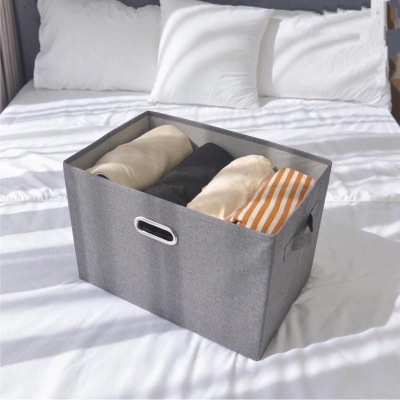 Hộp Đựng Quần áo xuất Hàn Quốc cỡ lớn 45x34xH24cm (Storage Box