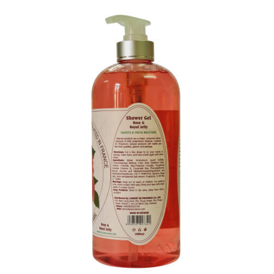 Combo 2 Sữa Tắm L'amont En Provence Rose Shower Gel 1000ml