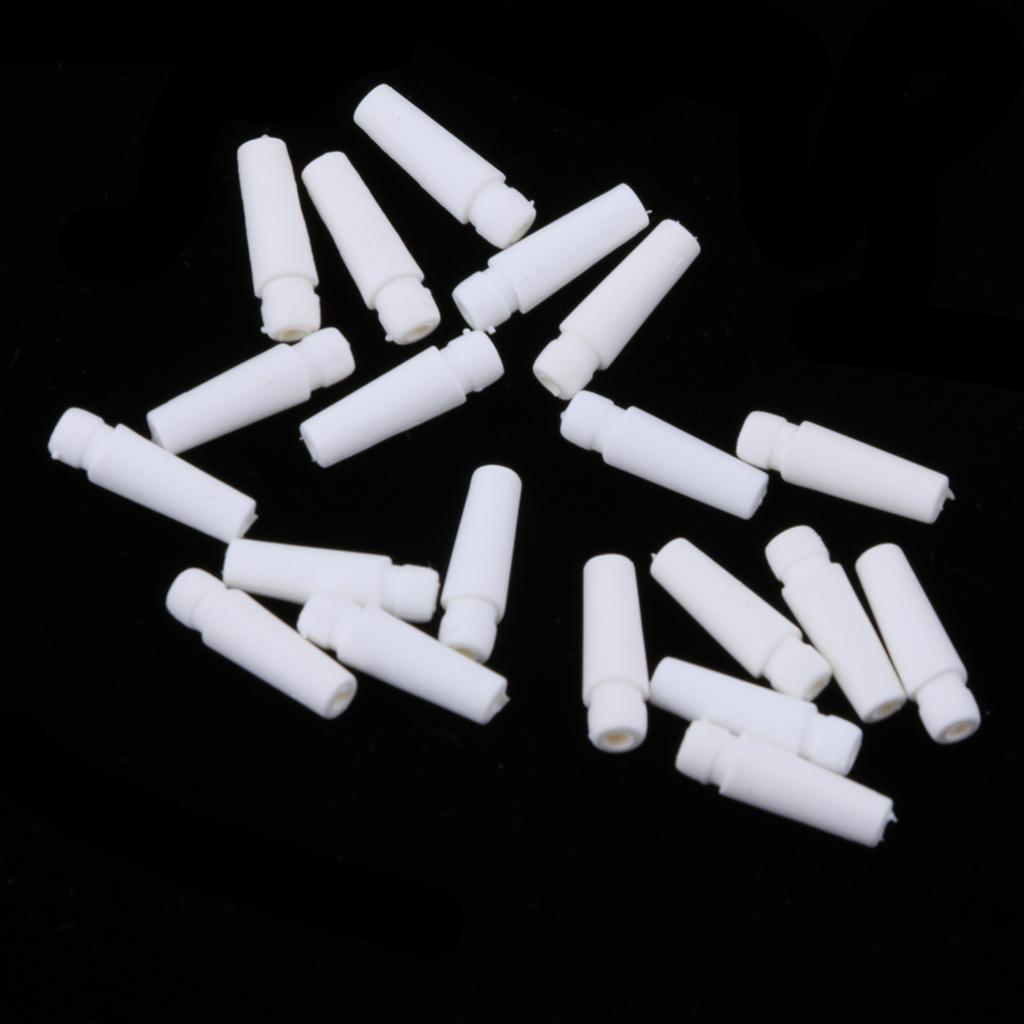 Headphone Tail Tube Buttom Cover for 3.2-3.5mm Earphone Shell  White