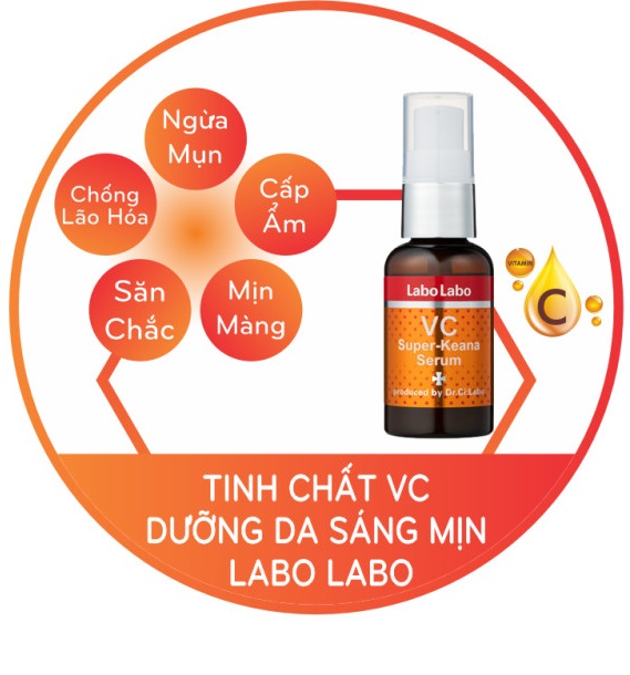 Tinh Chất Dưỡng Da Trắng Mịn Vc Labo Labo Super-Keana Serum