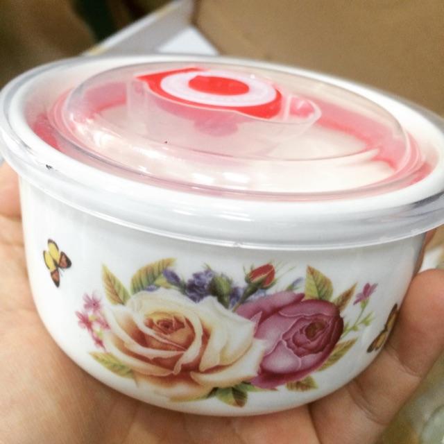 Bộ 3 bát sứ có nắp