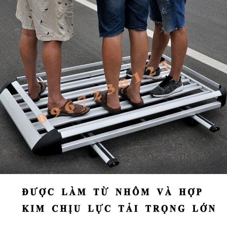 Bộ Baga Mui Xe Ô Tô Xà Đôi Giá Nóc Chở Hàng Ô tô Cỡ 130*100 cm Phù Hợp Xe Bán Tải Và Suv Hàng Love Journey-DOTINH1962