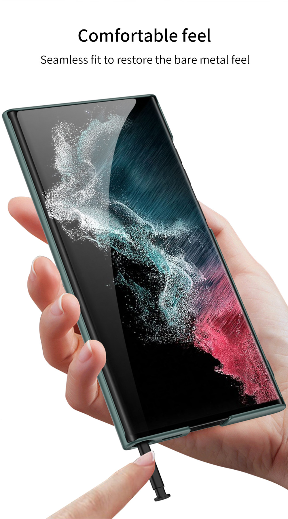 Ốp lưng Likgus PC bảo vệ camera kiêm giá đỡ dành cho Samsung S23 Ultra