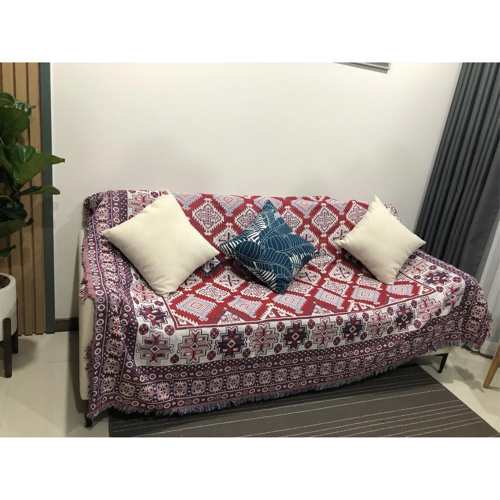 Thảm trải sàn thổ cảm phong cách vintage kích thước 90x90cm