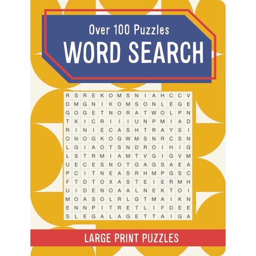 Geometric Large Print Puzzle Word Search