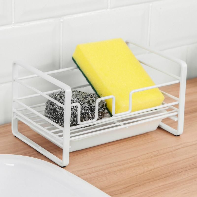 Xốp làm sạch hộp lưu trữ cống giá bồn rửa chén giá lưu trữ bóng