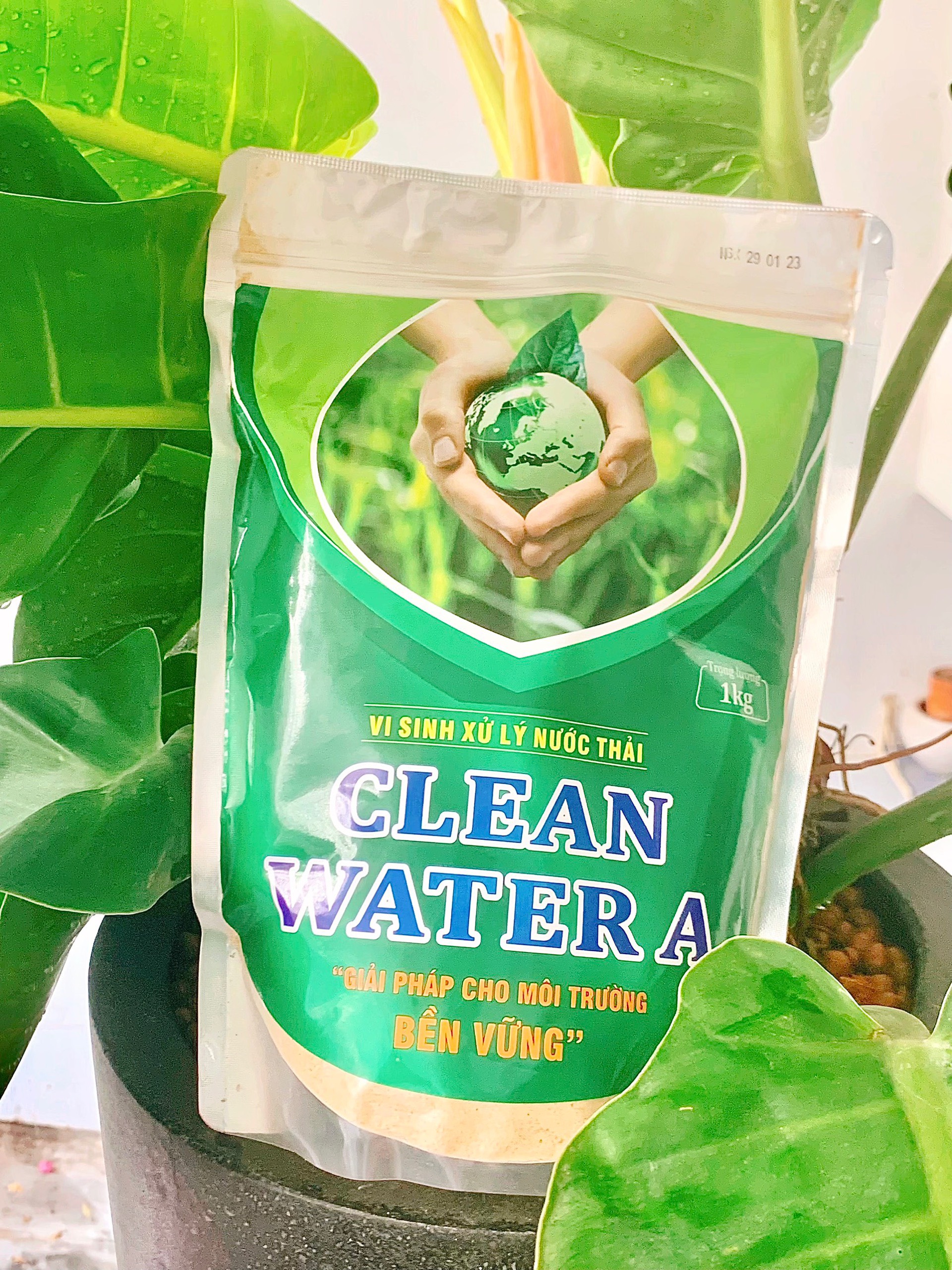 Túi 1 kg Vi Sinh Clean Water A: Vi sinh xử lý nước thải trong điều kiện hiếu khí. 