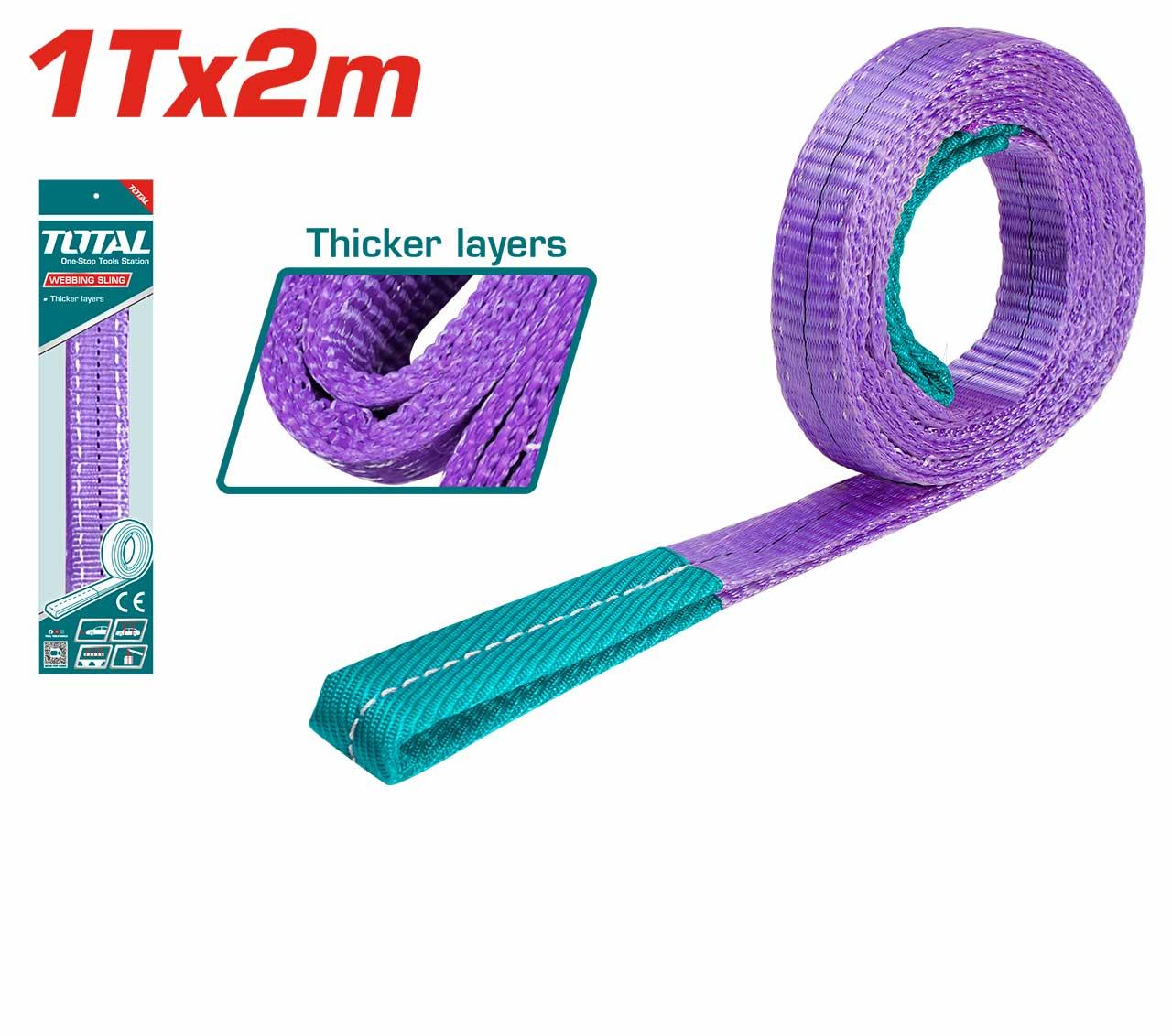 DÂY CÁP VẢI CẨU HÀNG 1TX2M, 1TX3M TOTAL THTWS0102, THTWS0103 - HÀNG CHÍNH HÃNG