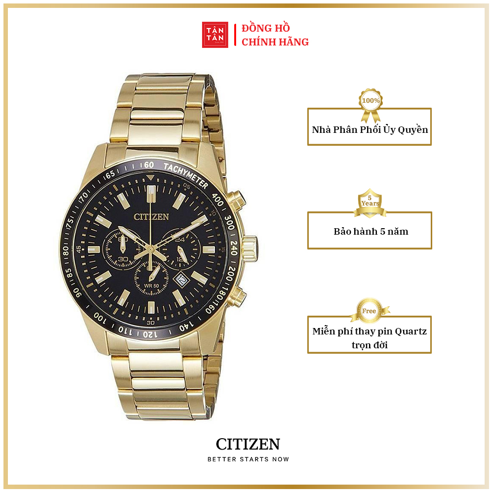 Đồng hồ Nam Citizen Quartz AN8072-58E 44mm