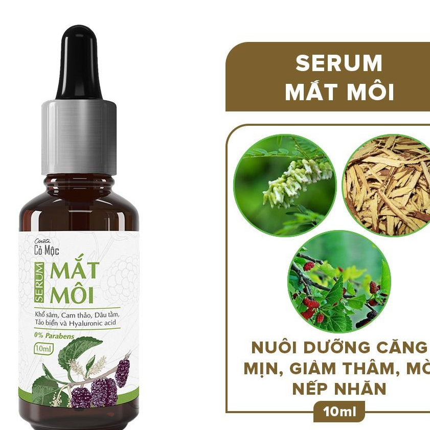 Serum mờ thâm mắt môi cỏ mộc Cenota 10ml