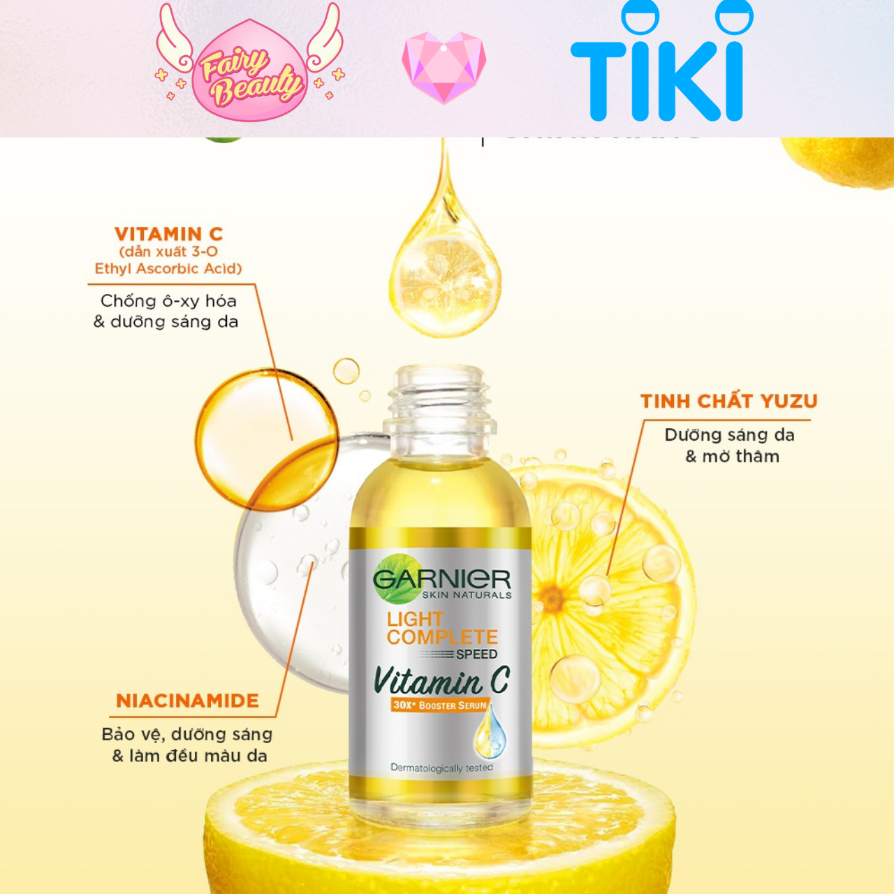 Tinh Chất Vitamin C Chuyên Sâu Giúp Trắng Da, Mờ Thâm Mụn Và Nám Bright Complete 30x VTC Booster Serum 30/15ml