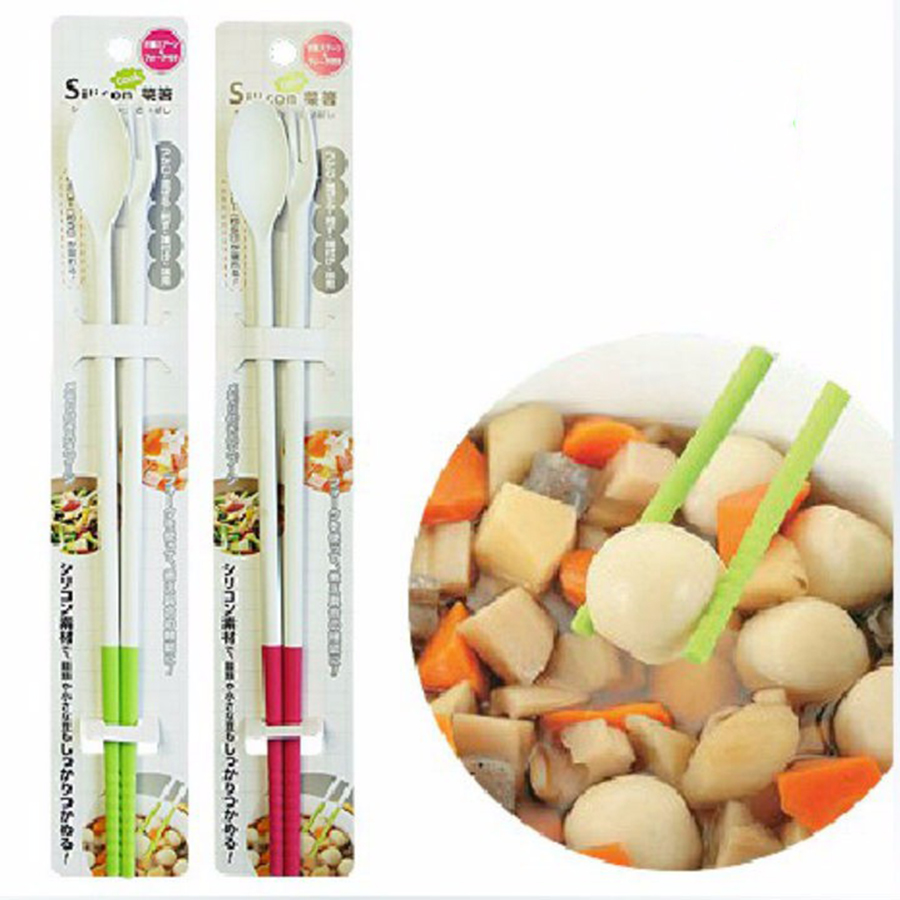 Bộ 2 đôi đũa nấu ăn chống nóng 3 in 1 tiện lợi  - Hàng nội địa Nhật