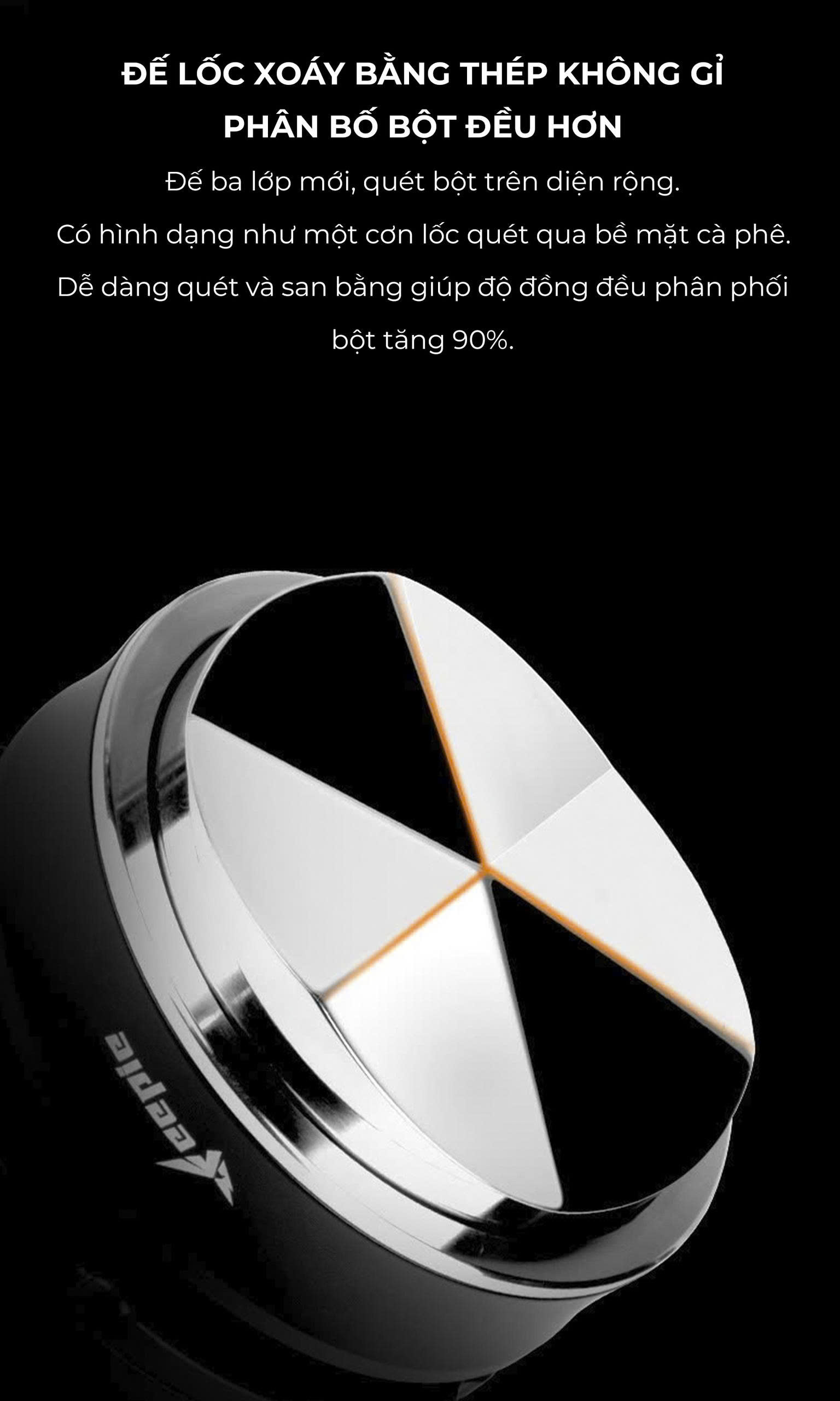 Combo dụng cụ pha espresso Diagonal line Series Feepie