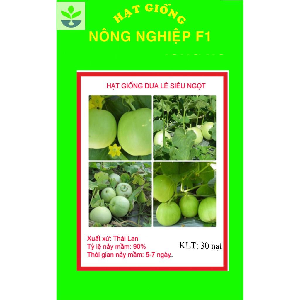 Gói 30 hạt giống dưa lê xanh siêu ngọt