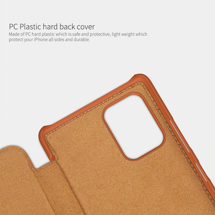 Bao da dành cho Galaxy S10 Lite Nillkin Qin - hàng chính hãng