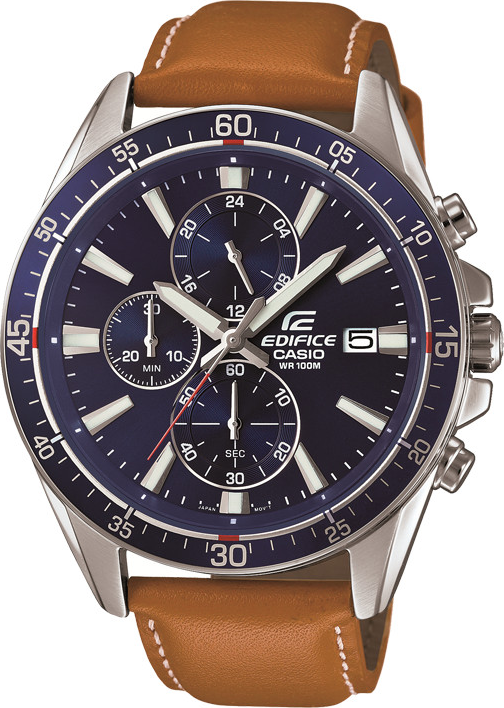 Đồng Hồ Casio Edifice Nam Dây Da Chính Hãng EFR-546L-2AVUDF (47mm)