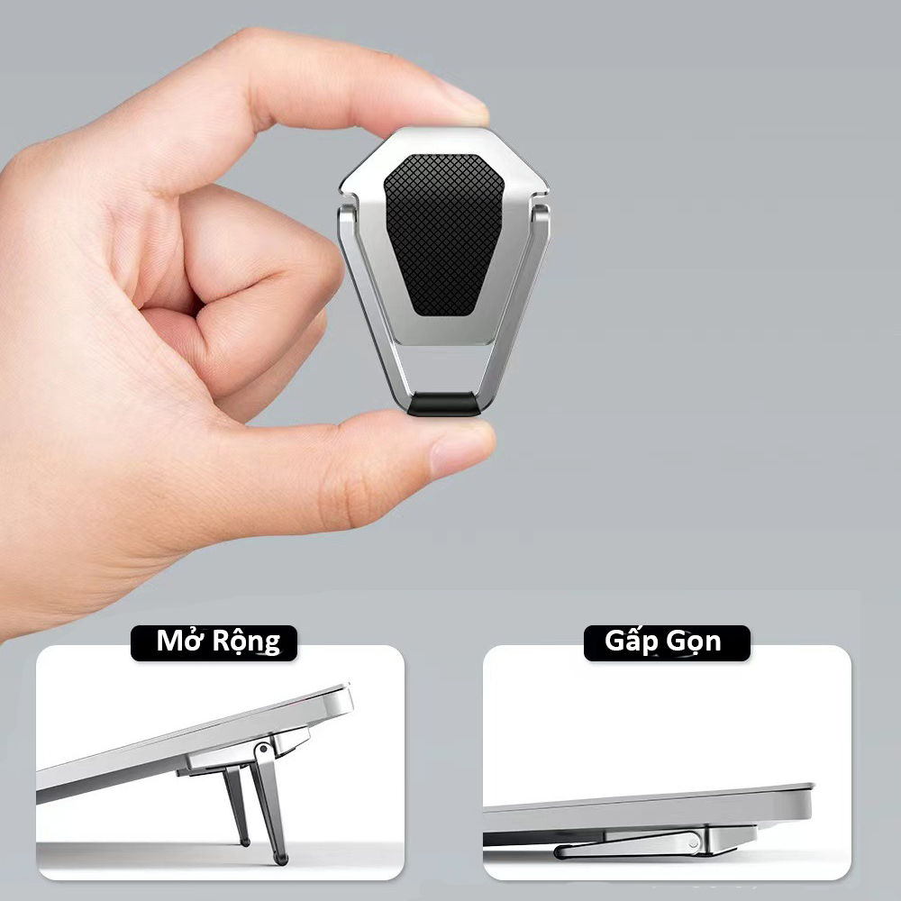 Giá Đỡ Laptop Mini Tản Nhiệt Chống Trượt Hợp Kim Loại