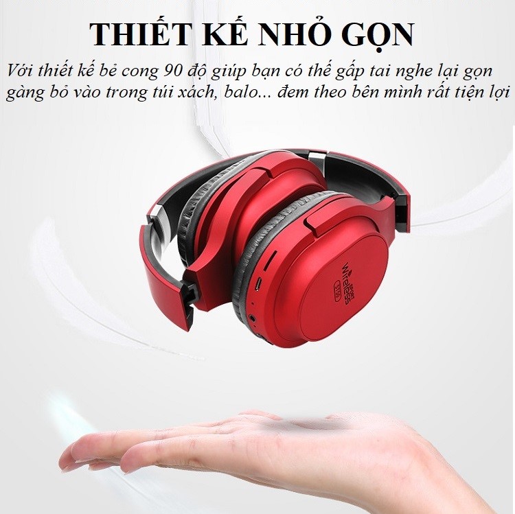 Tai Nghe Không Dây HUQU HQ-ST50 Loa Siêu Trầm. Âm Bass Mạnh -Hàng Chính Hãng