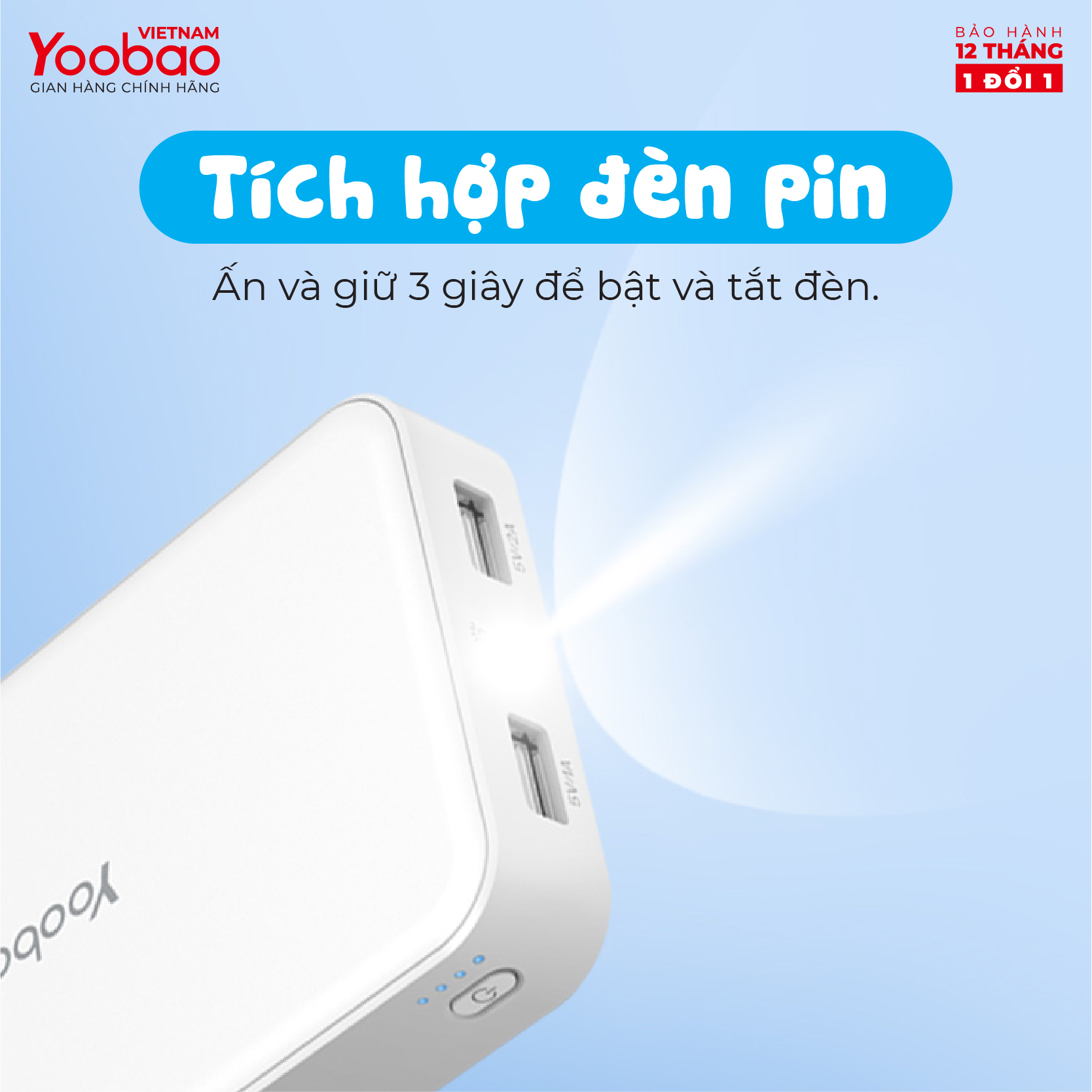 Sạc dự phòng YOOBAO S8Plus dung lượng 20000mAh chính hãng