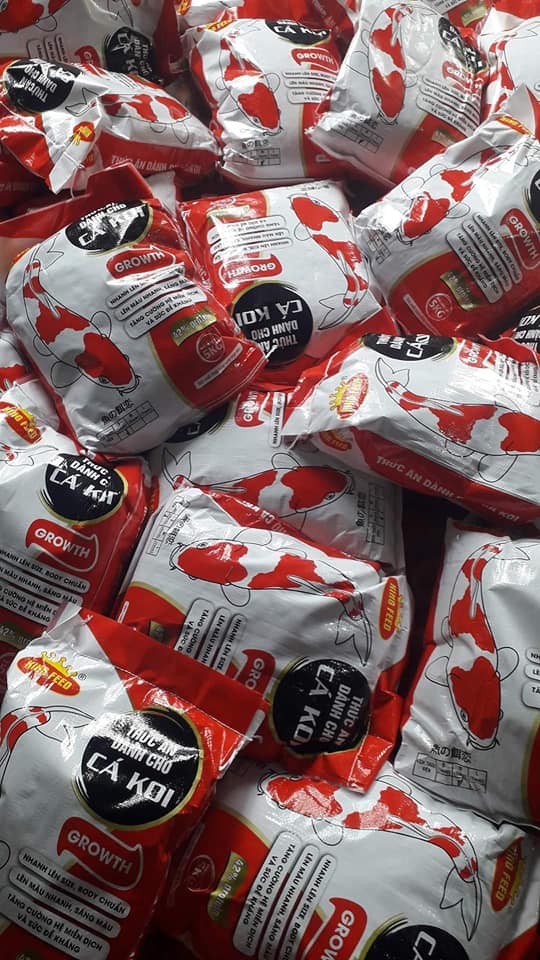 Cám king feed,cám cá koi king feed, thức ăn cá koi 42% đạm, mẫu mới 2021