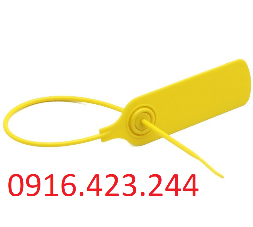 Niêm phong xe bồn bê tông, kẹp chì niêm phong. 100 chiếc seal nhựa khoá kim loại dài 30cm