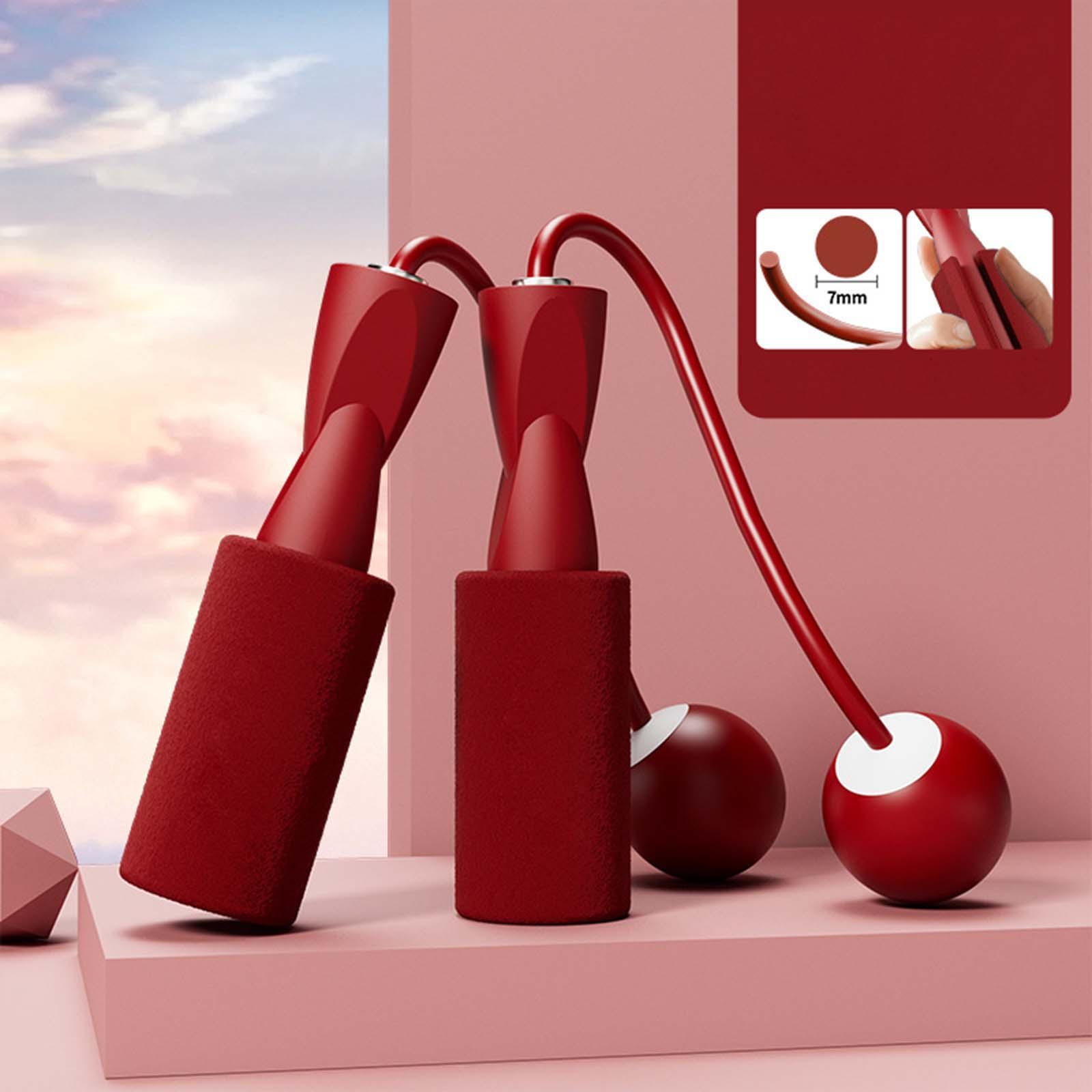 2 Pair Cordless Jumping Ropes Fitness Weighted Jump Ropes