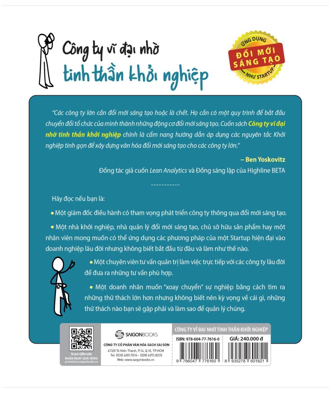 Sách Công Ty Vĩ Đại Nhờ Tinh Thần Khởi Nghiệp
