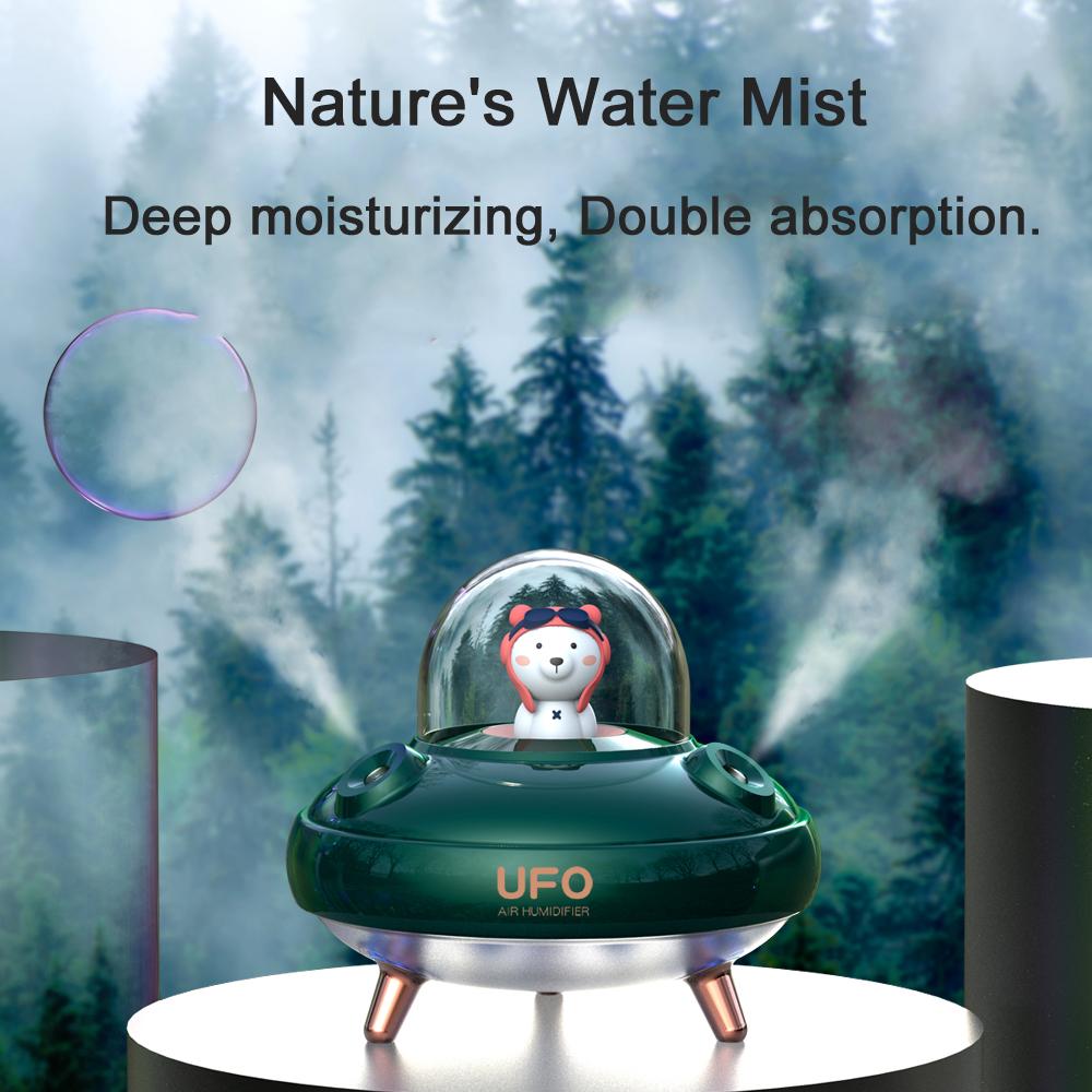 Điện Máy Khuếch Tán LED Tinh Khuếch Tán Đôi Xịt Phun Sương Tạo Ẩm Không Khí 400ML Siêu Âm Thanh Mát Phun Sương Tạo Phun Sương Tạo Ẩm Hình Ếch Con