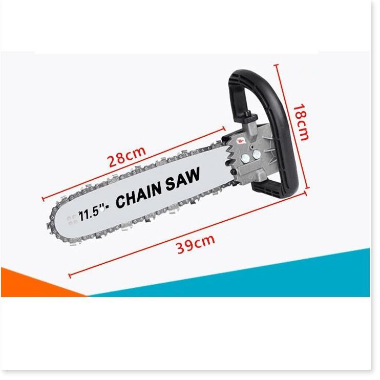 Lưỡi cưa xích Gắn Máy Mài,Máy Cắt Cầm Tay -- tra nhớt tự động- chẳn bảo vệ bằng sắt