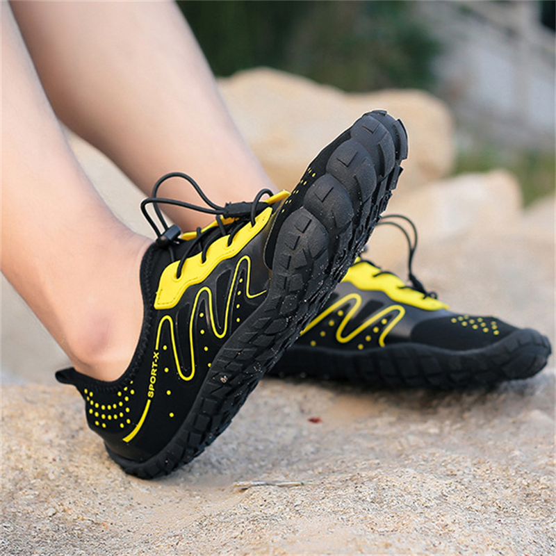 New Five Finger Upstream Shoes Couple Beach Shoes Non-slip Diving Swimming Shoes Speed Interference Water Shoes Barefoot Patch Shoes