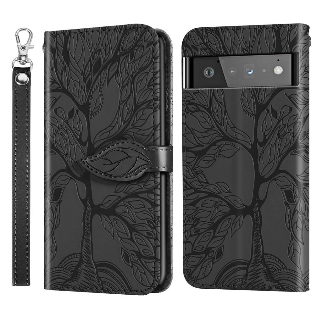 Ốp dạng ví da lật có ngăn đựng thẻ dành Cho Google Pixel 6 Pro