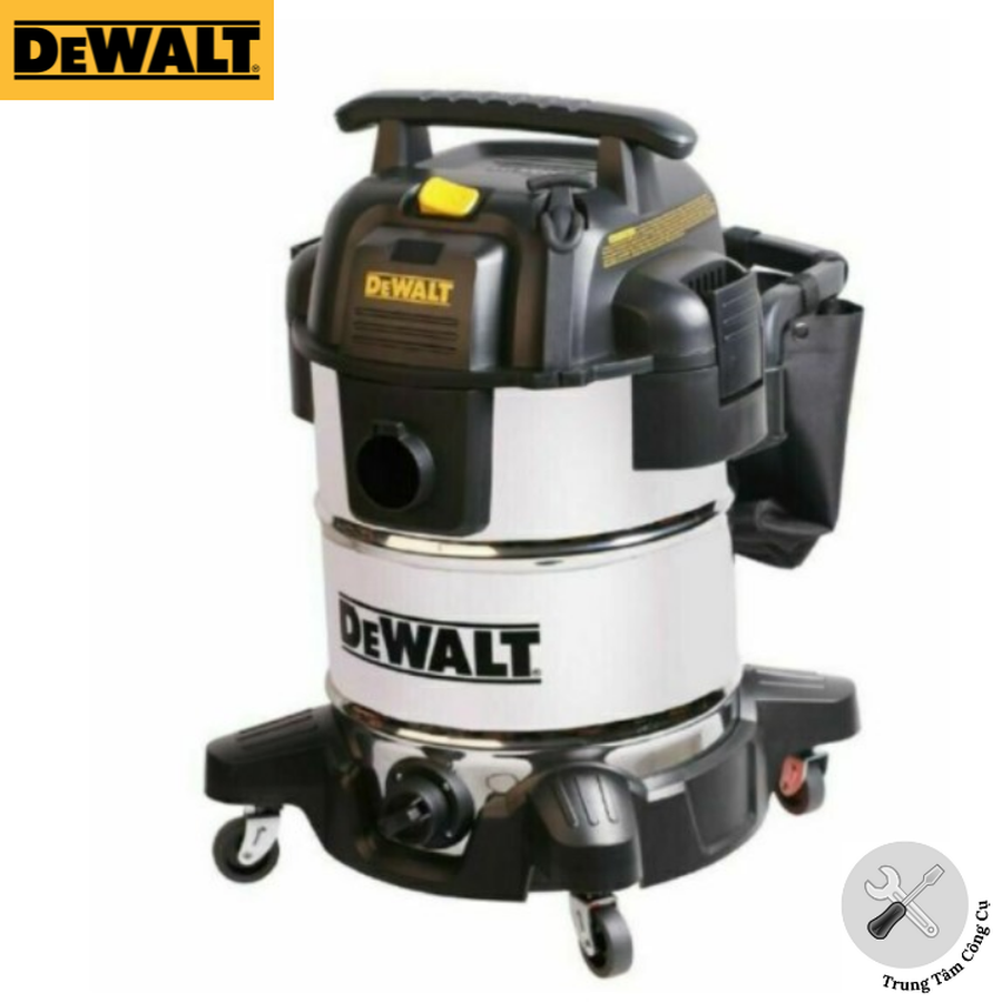 Máy hút bụi công nghiệp DeWalt DXV30S tích hợp 3 chức năng hút khô ,ướt và thổi 30L công suất 3000W vỏ inox- Hàng chính hãng