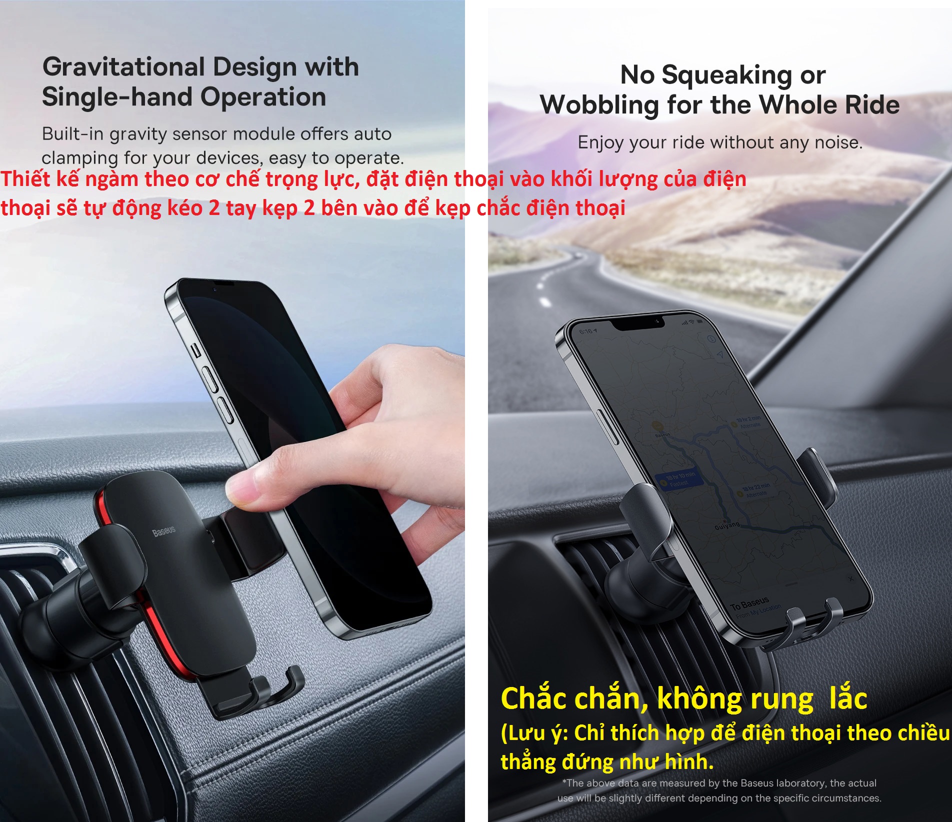 Kệ đỡ điện thoại trên ô tô Baseus Gravity Car Mount Metal Age II -  Hàng chính hãng