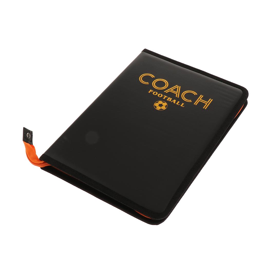 Basketball Football Coaching Board Magnetic Soccer Strategy Clipboards Foldable Strategy Teaching Aids Coaches Leather Equipment