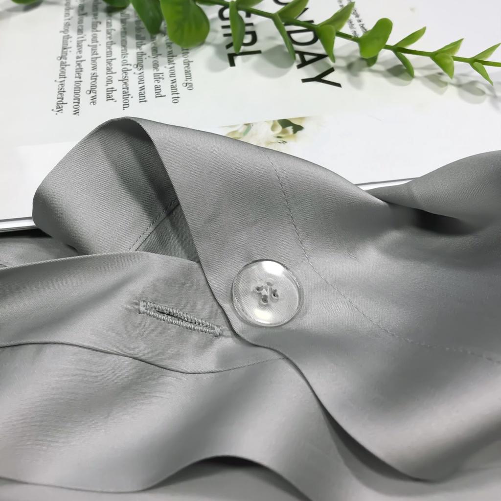 Bộ chăn ga gối Mẫu thiết kế mới 2022 lụa Tencel 100S họa tiết Hoa lá ,mềm mịn,sang trọng- LUX38